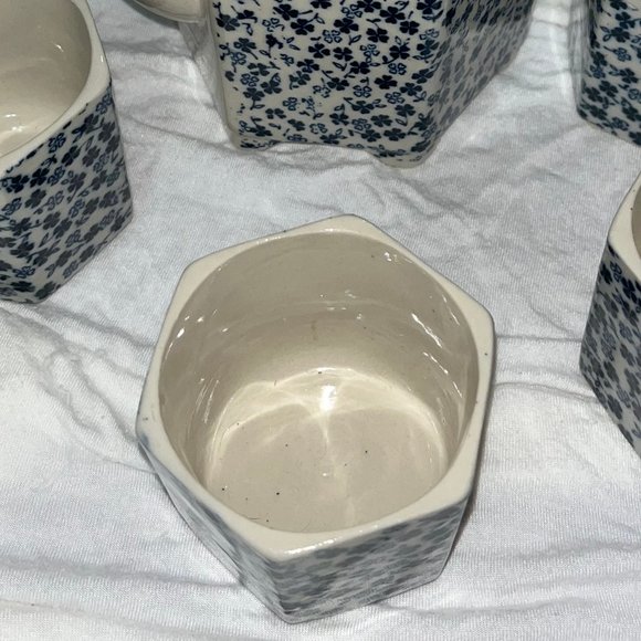 Vintage Uwade Kyusu (Japaneses Teapot) Blue and White Porcelain w Rattan Handle - Picture 3 of 7